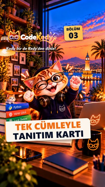 Ders 03: Tek Cümleyle HTML Tanıtım Kartı kapağı